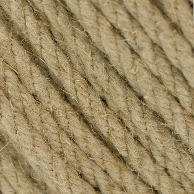 Hemp Rope Natural Hemp Three Strand Construction JB Rope Supply